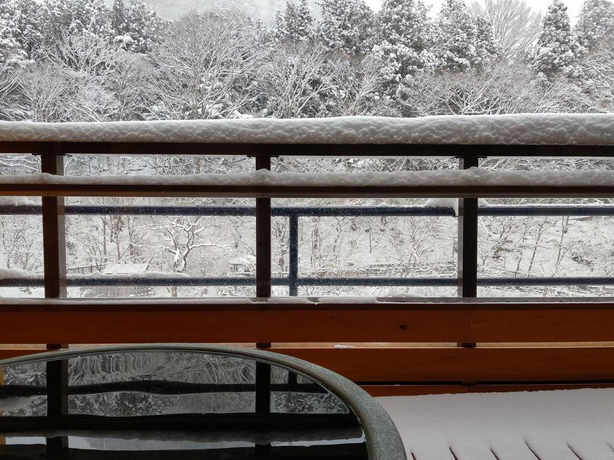 Shiobara Onsen Ryokan Kamiaizuya Nasushiobara Exteriör bild